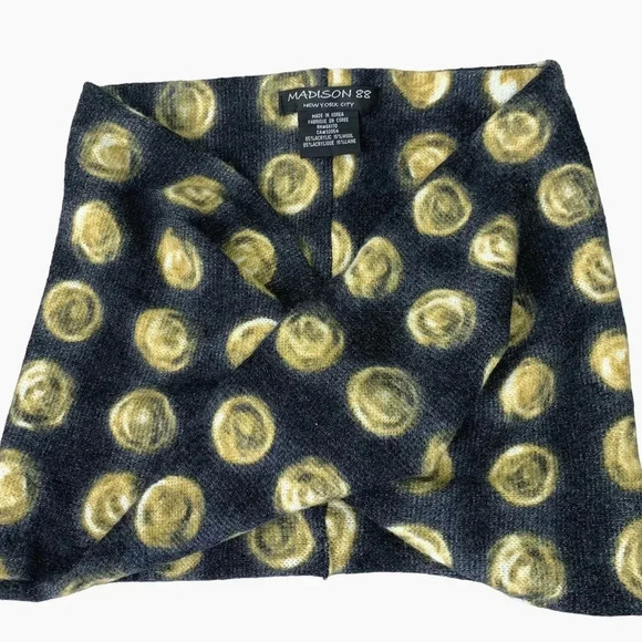 Anthropologie Madison 88 Women's Wool Blend Cowl Snood Head Knit Scarf One Size - Picture 7 of 10